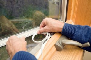 sealing air leaks around windows and doors for fall energy efficiency